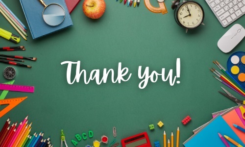 Teachers - Thank you